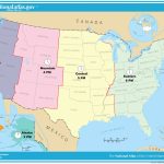 Us Map Based On Time Zones New Printable Us Timezone Map With States   Maps With Time Zones Printable