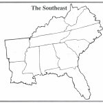 Us Map Quiz States And Capitals Us Southeast Region Blank Map   50 States And Capitals Map Quiz Printable