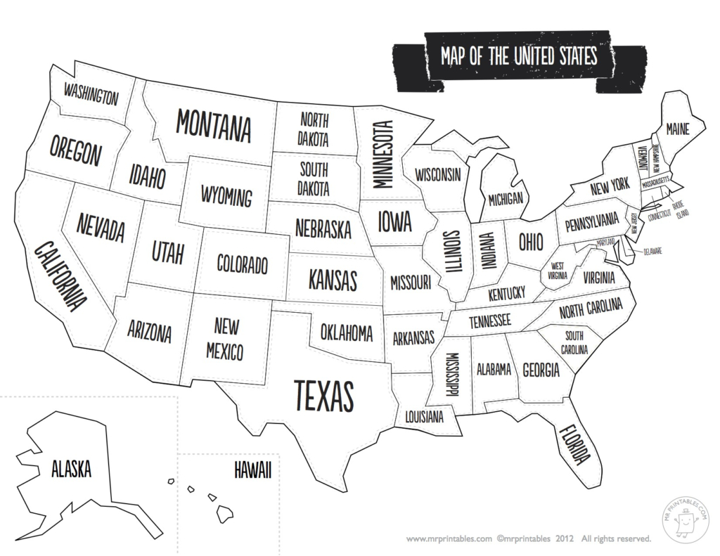 Us Map The South Printable Usa Map Print New Printable Blank Us - Printable Us Map With States