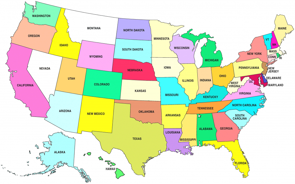 Us Map W State Abbreviations Usa Map Awesome 10 New Printable Map - Printable Map Of The United States With State Names