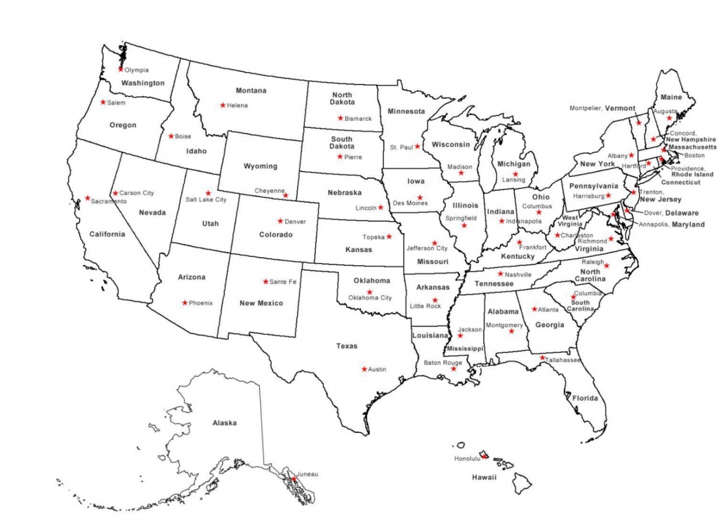 Us Map W State Abbreviations Usa Map Us State Map With Major Cities - Printable Us Map With Cities