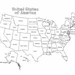 Us Map Without State Names Printable Coloring Map Us And Canada   Printable State Maps For Kids