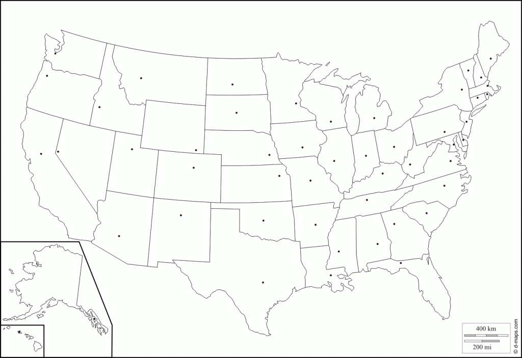 Us Maps State Capitals And Travel Information | Download Free Us - Free Printable Us Map With States And Capitals