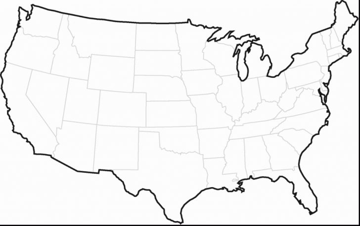 Map Of Us Blank Printable