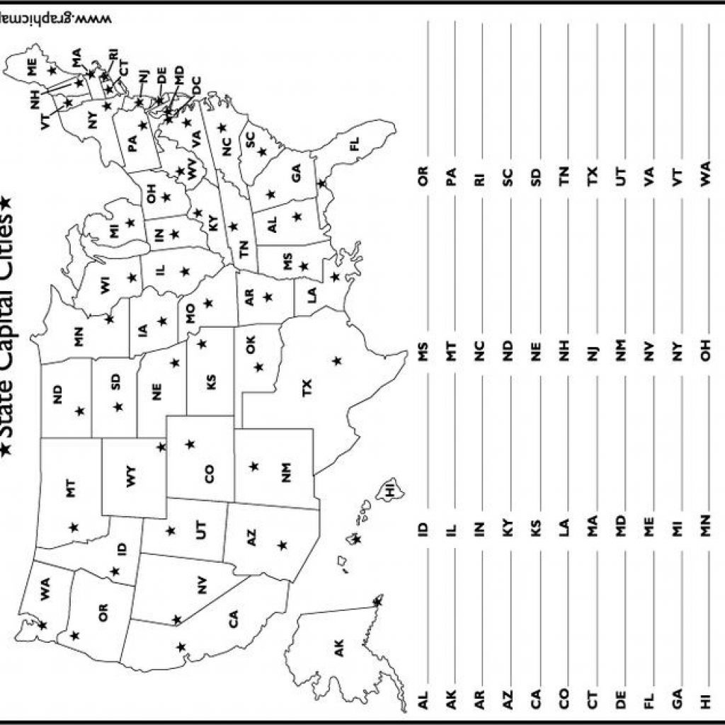 Us State Map Test States Quiz Printable Restaurant Interior Design - Us States Map Test Printable