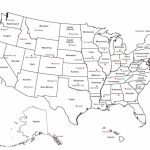 Us States Outline Map Quiz Fresh Western United Save Capitals   United States Map With States And Capitals Printable