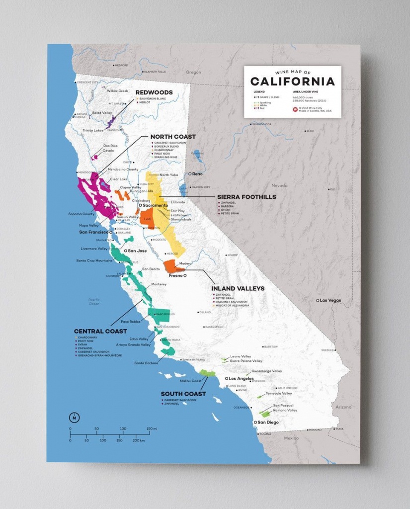 Usa: California Wine Map | Wine Maps | Wine Folly, California Wine - California Vineyards Map