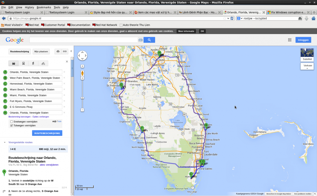 Usa East Coast 2014 (656/657) - Google Maps Melbourne Florida