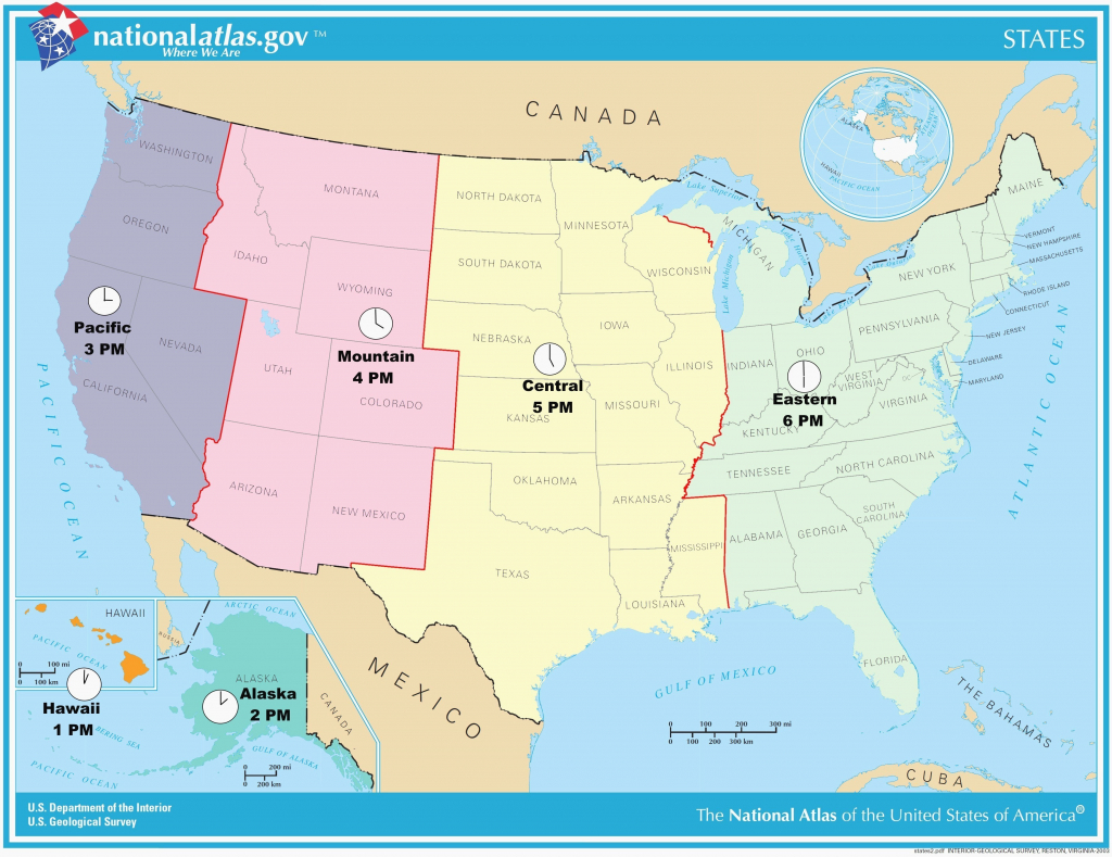 Usa Full Size Map - Hepsimaharet - Printable Time Zone Map Usa And Canada