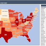 Usa Geographic Heat Map Generator   California Heat Map