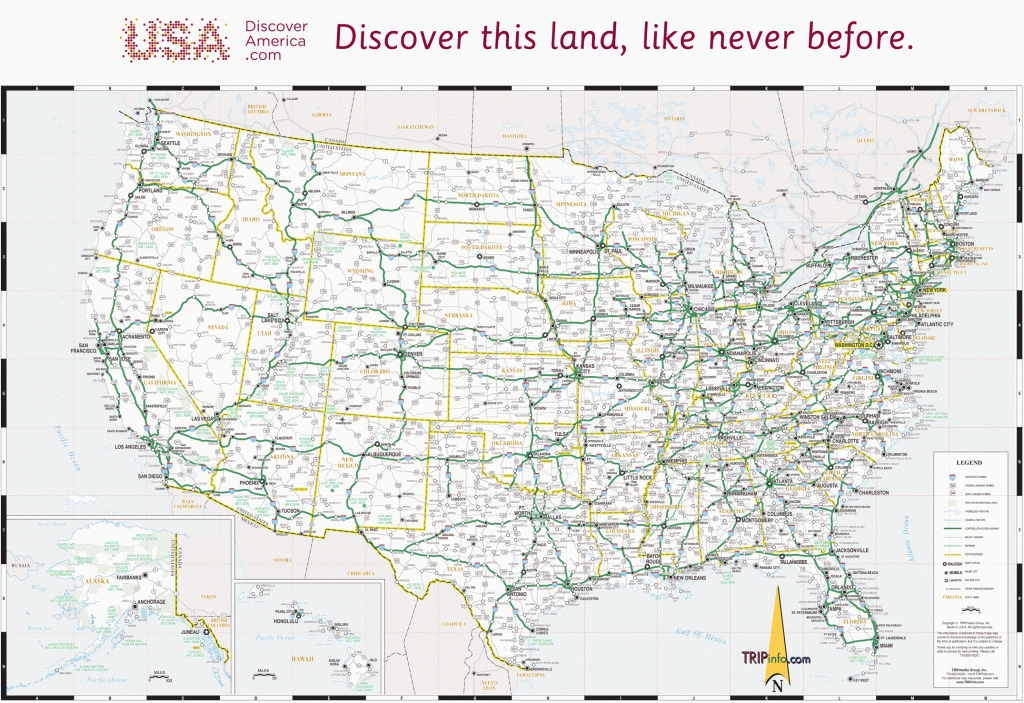 Usa Map - United States Road Map Printable
