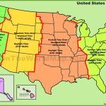 Usa Time Zone Map   Us Timezone Map Printable