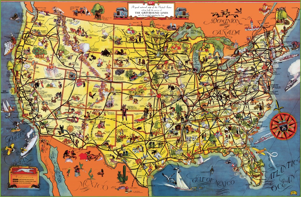 Usa Tourist Map - Texas Sightseeing Map