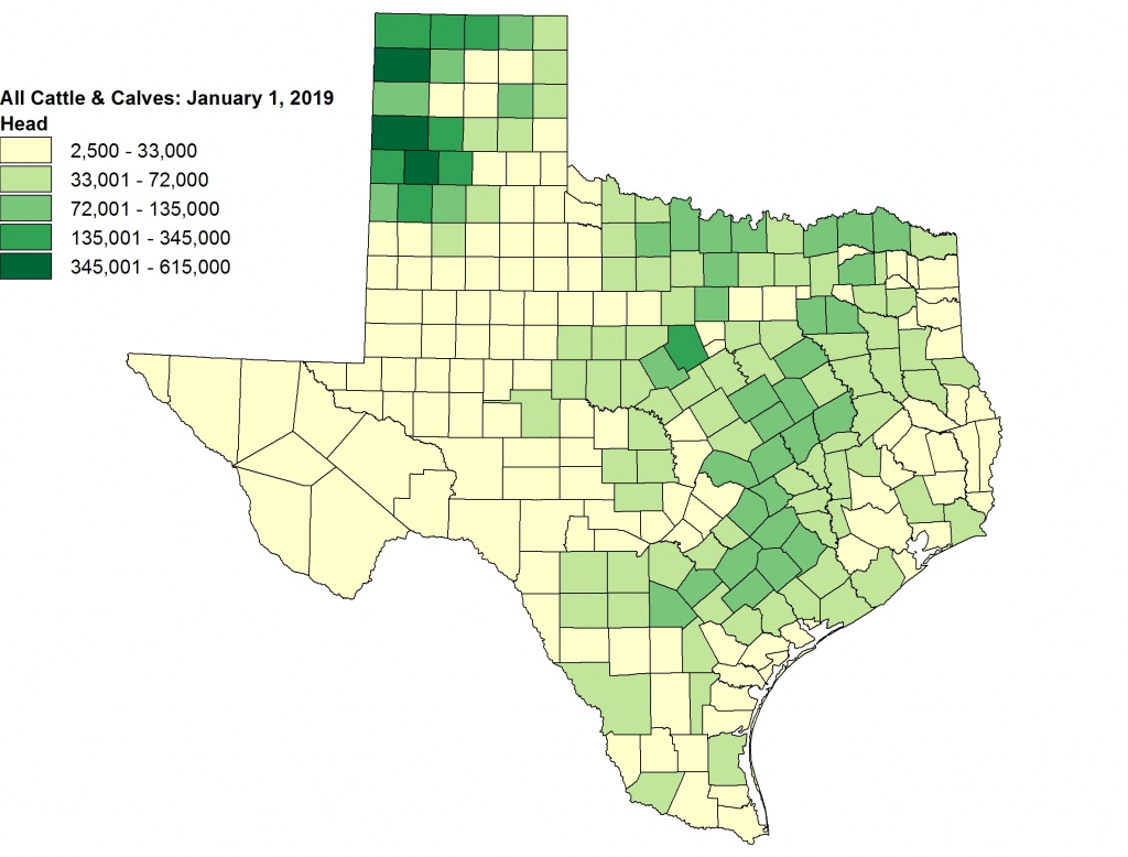 Usda - National Agricultural Statistics Service - Texas - County - Texas Wheat Production Map