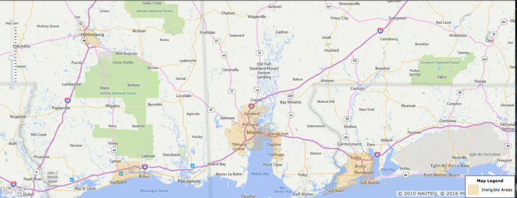 Usda Rural Development Loan - Mobile, Al - Usa Home Financing - Usda Eligibility Map Texas