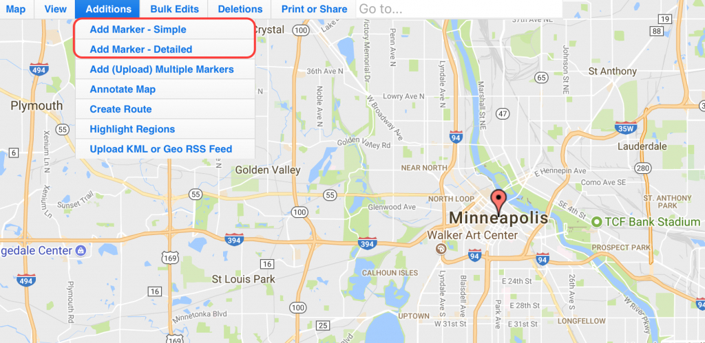 Use Map Maker To Add Locations On An Interactive Zeemaps Map - Create Printable Map With Pins