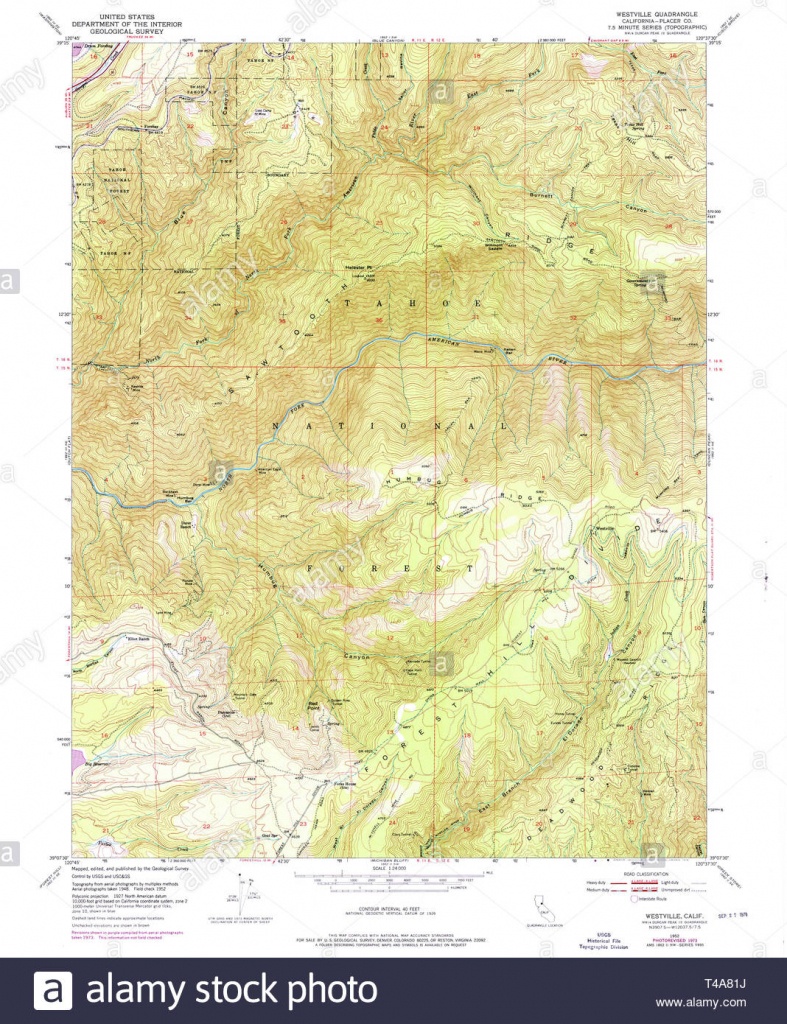 Usgs Topo Map California Ca Westville 301322 1952 24000 Restoration - Ono California Map