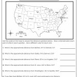 Using A Map Scale Worksheets | Geography | Map Skills, Social   Map Skills Quiz Printable