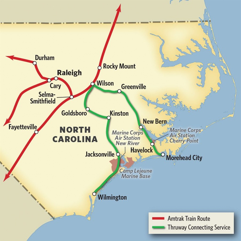 Vacations In North Carolinatrain &amp;amp; Thruway Bus | Amtrak - Amtrak Florida Map
