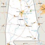 Vector Map Of Alabama Political | One Stop Map   Alabama State Map Printable