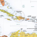 Vector Map Of Caribbean Political | One Stop Map   Printable Map Of The Caribbean