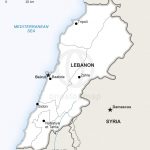 Vector Map Of Lebanon Political | One Stop Map   Printable Map Of Lebanon