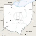 Vector Map Of Ohio Political | One Stop Map   Printable Map Of Ohio