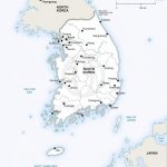 Vector Map Of South Korea Political | One Stop Map   Printable Map Of Korea