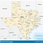 Vector Map Of The U.s. State Of Texas Stock Vector   Illustration Of   Pampa Texas Map