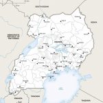 Vector Map Of Uganda Political | One Stop Map   Printable Map Of Uganda