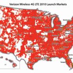 Verizon Announces Its Lte Markets    38 Metro Areasthe End Of   Verizon Coverage Map Florida