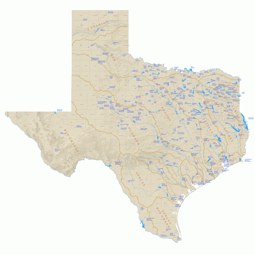 View All Texas Lakes &amp;amp; Reservoirs | Texas Water Development Board - Big Spring Texas Map