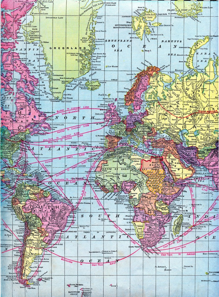Vintage Clip Art - World Maps - Printable Download - The Graphics Fairy - Vintage World Map Printable