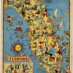 Vintage Florida Map | Obsessed With Maps  In 2019 | Florida, Old   Florida Map Artwork
