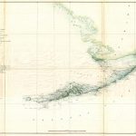 Vintage Map Of Key West   1895 Us Coast Survey Triangulation | Kw   Florida Keys Map Art
