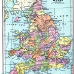 Vintage Printable   Map Of England And Wales | World Of Maps   Printable Map Paper