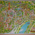 Vintage Six Flags Over Texas Park Map 1 10 | Sitedesignco   Six Flags Over Texas Map App