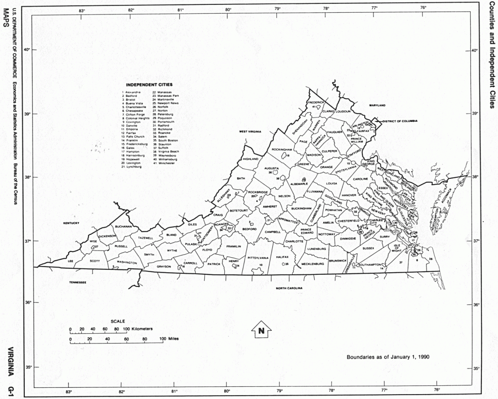 Virginia Map - Online Maps Of Virginia State - Virginia State Map Printable
