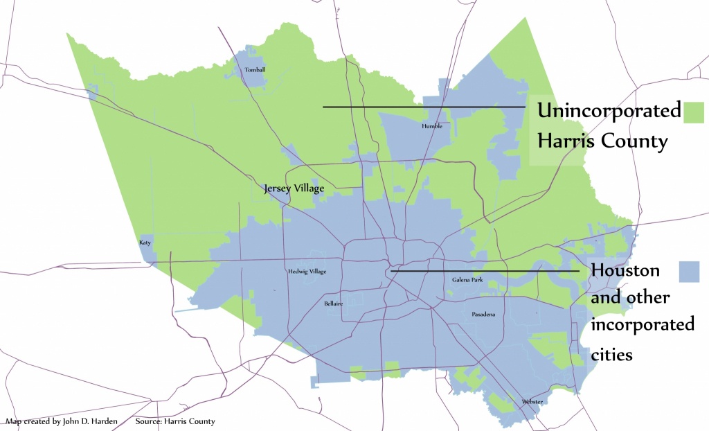 Visualizing The Country&amp;#039;s Fifth Largest City - Houstonchronicle - Map Records Of Harris County Texas