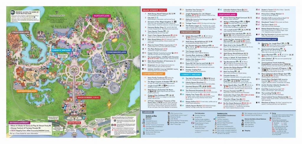 Walt Disney World Park Guide Maps - Blog Mickey - Magic Kingdom Florida Map