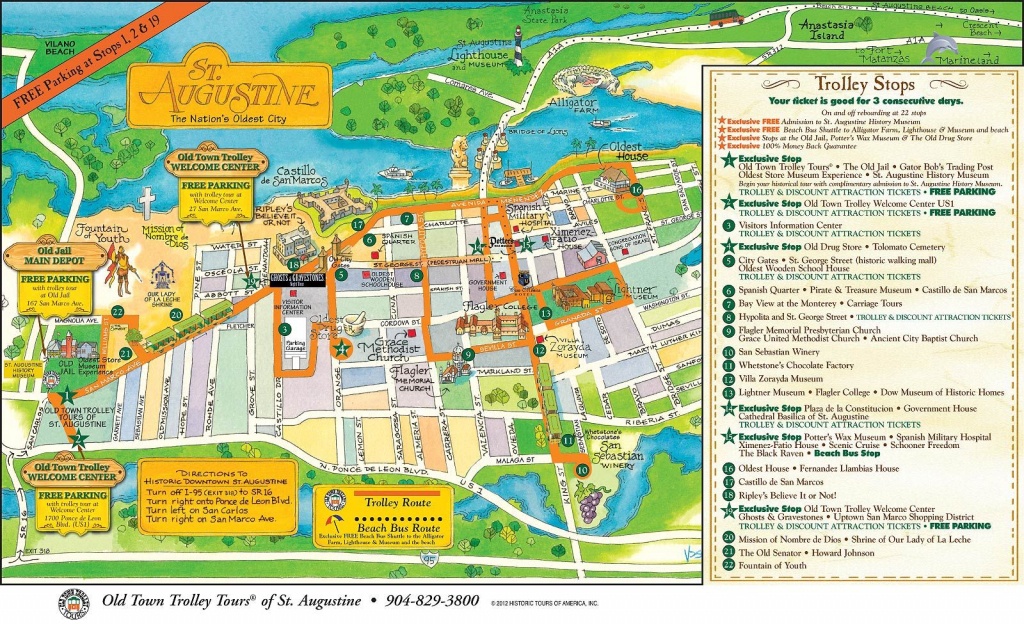 Walt Disney World To St. Augustine: A Florida Road Trip - Polka Dots - Map Of Hotels In St Augustine Florida