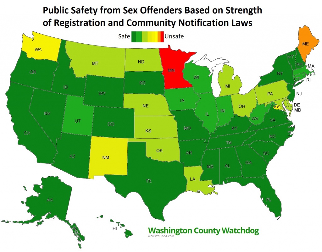 Washington County Watchdog: Watchdog Review Of Each Of The Fifty - Sexual Predator Map California