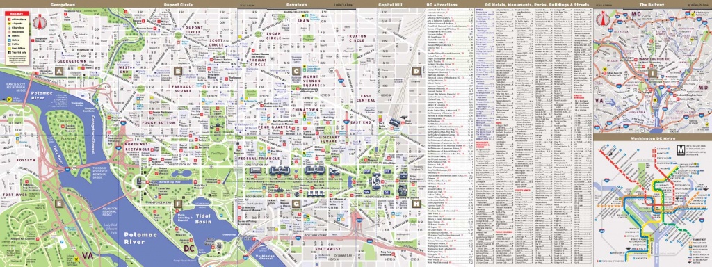 Washington Dc Mapvandam | Washington Dc Mallsmart Map | City - Washington Dc City Map Printable