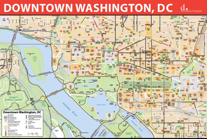 Printable Map Of Washington Dc Sites