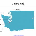 Washington Map Powerpoint Templates   Free Powerpoint Templates   Free Printable Map Of Washington State