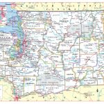 Washington State Wall Map Large Print Poster | Etsy   Printable Map Of Washington State