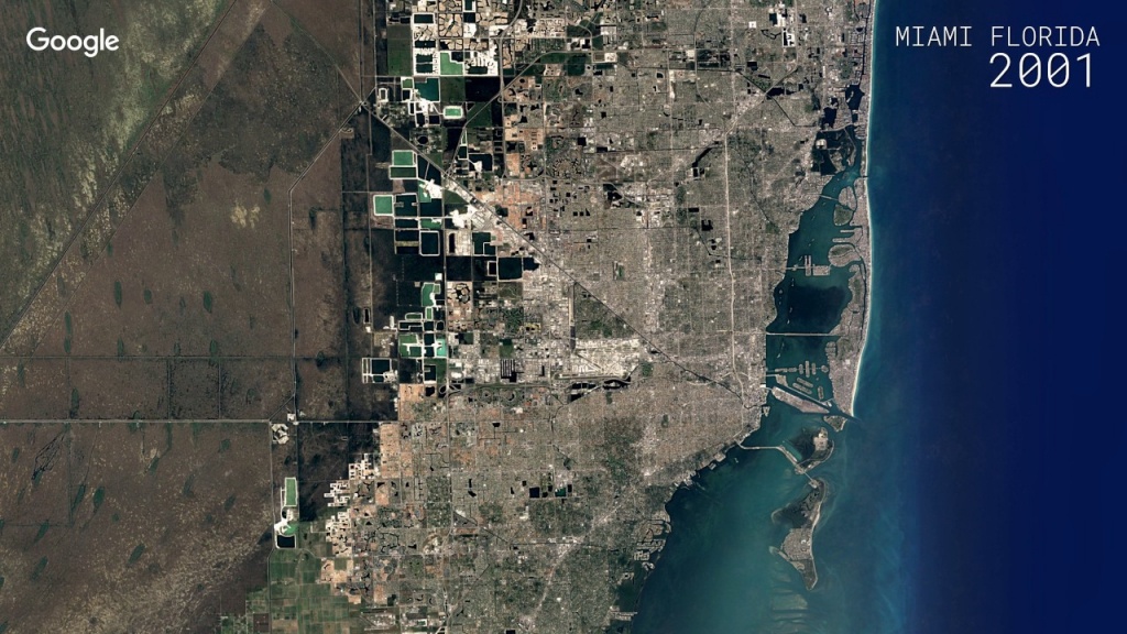 Watch A Google Maps Time-Lapse Of Miami&amp;#039;s Growth Over 32 Years - Google Maps Miami Florida