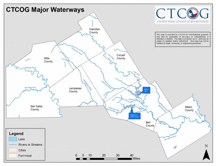 Texas Navigable Waterways Map