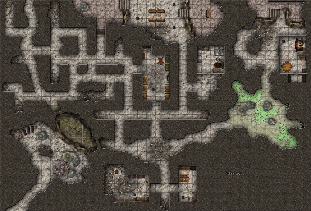 Wave Echo Cave Part 1 - Lost Mine Of Phandelver : Battlemaps - Lost Mine Of Phandelver Printable Maps