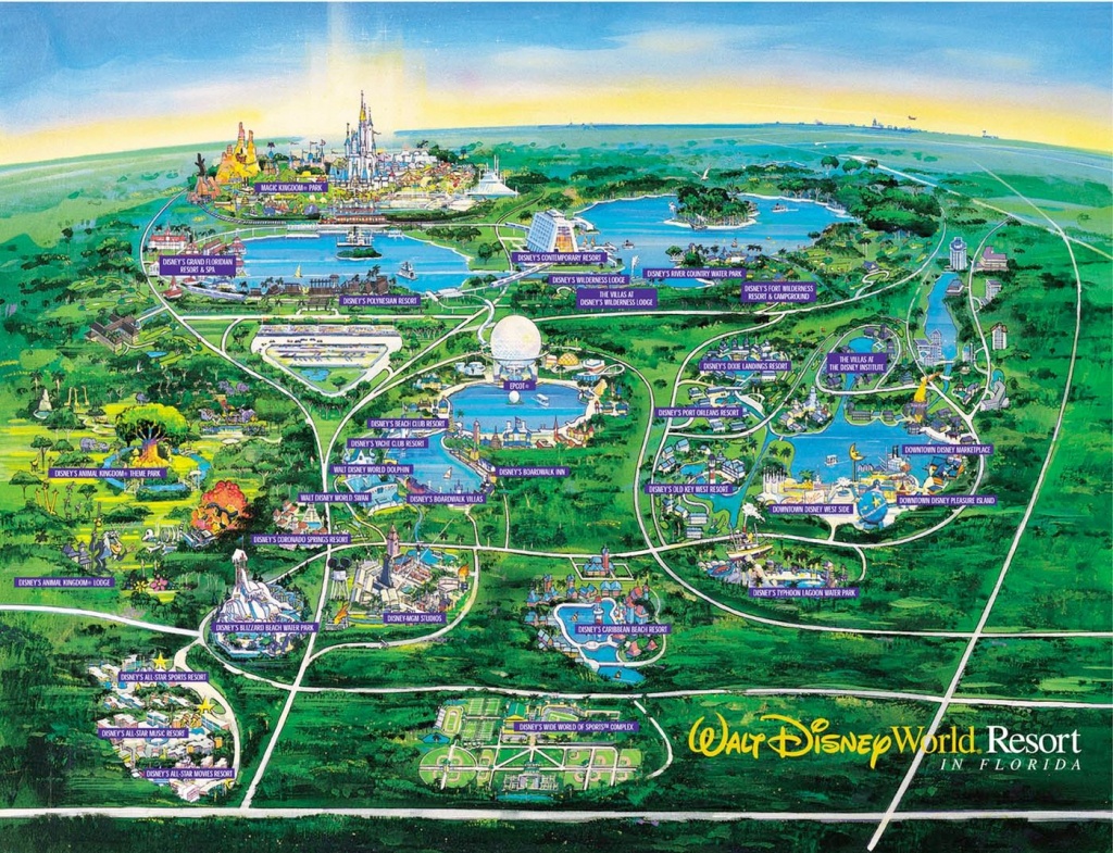 Wdw Wall Map And Walt Disney World Besttabletfor Me Within Resorts - Disney World Florida Hotel Map